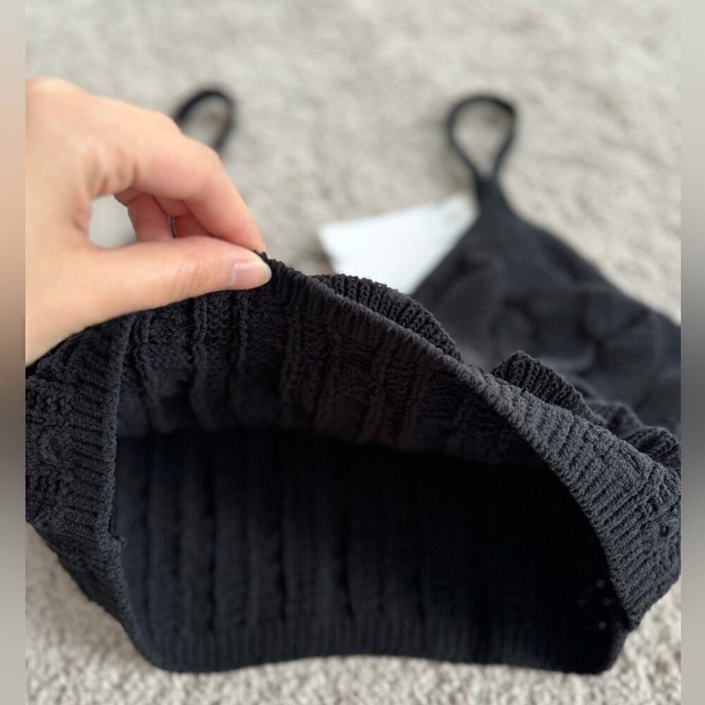 ZARA CHENILLE CROP TOP - SIZE M - BRAND NEW WITH TAG - Picture 4 of 9